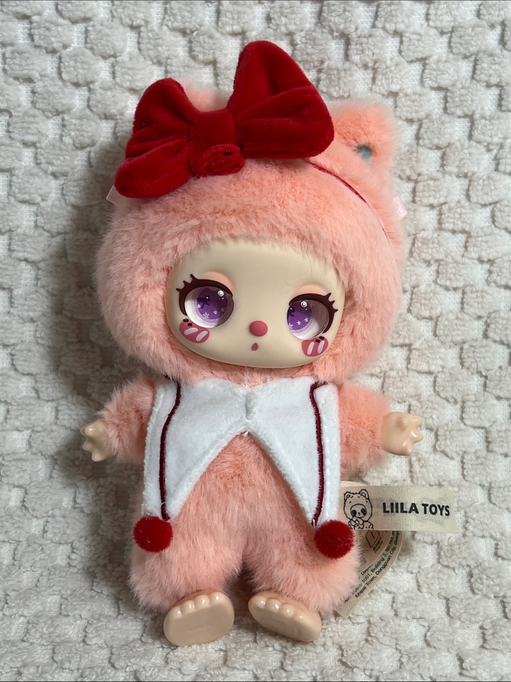 Liila Toys Pink Vinyl Face Plush Pendant